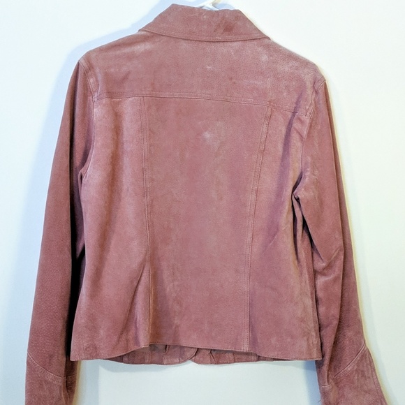 Live Little Blush Suede SNAP Jacket MEDIUM - Picture 7 of 7